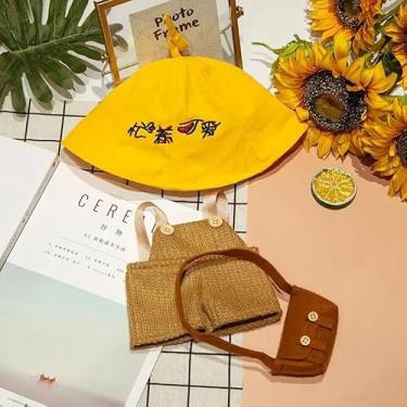 Imagem de Roupa para Paper Duck Lalafanfan | Kit Roupa e Acessório Lalafanfan Pato de Pelúcia Amarelo | Roupa Pato de Pelúcia (Conjunto 12)