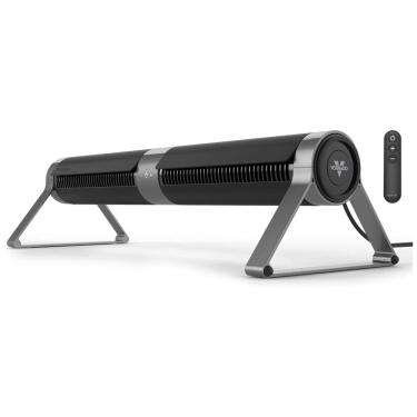 Imagem de Ventilador de Torre e Circulador de Ar Horizontal, com Controlo Remoto, 3 Definições de Velocidade, 110V, Vornado Airbar 4, Preto 