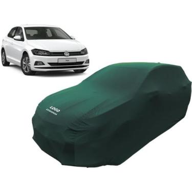 Imagem de Capa Para Cobrir Carro Volkswagen Novo Polo Tecido Helanca - Mz, Verde