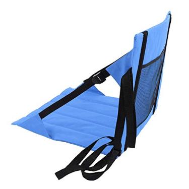 Imagem de Esteiras de Acampamento Camas Almofada Cadeiras Almofada Estádio para Exterior para Praia Dobrável Portátil (Azul)