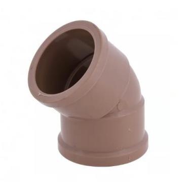 Imagem de Cotovelo/Joelho 45 Soldavel Marrom PLASTILIT, 50mm