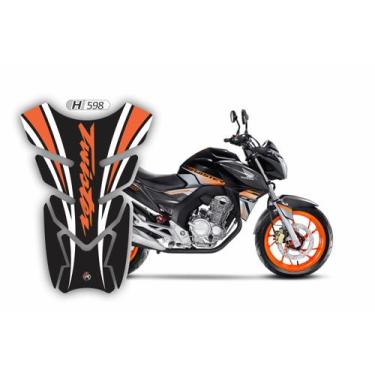 Imagem de Adesivo Protetor Tanque Moto Cb Twister 250 Laranja H598 - Resitank