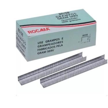 Imagem de Grampo Para Grampeador Tapeceiro Rocama Caixa Com 5000 Grampos 80/08