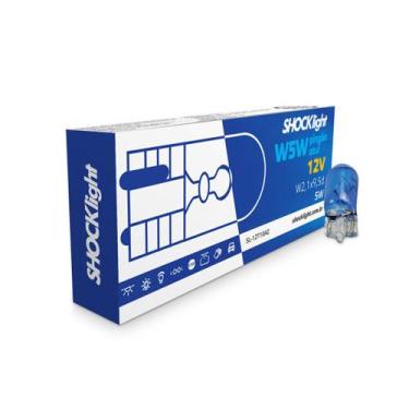 Imagem de Par de Lâmpadas Pingão Azul W5W T10 super branca - Gerlux