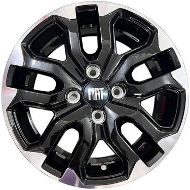 Imagem de Jogo 4 Rodas Ramlow P-107 Strada Turbo 2024 Aro 15 4x99 Preto Diamante Tala 6 ET 38