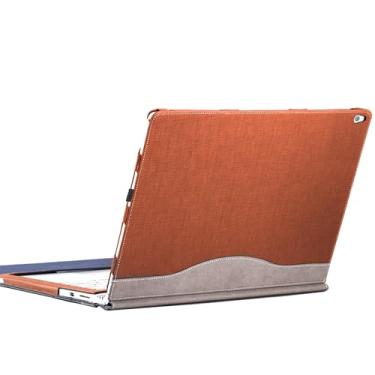 Imagem de Capa para laptop Microsoft Surface Book 3 2 1 38.1 cm destacável PC capa para notebook bolsa de computador com suporte Stylus (marrom, 15)