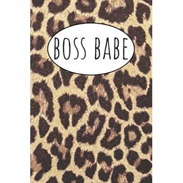 Imagem de boss babe: animal print leopard Homework Book Notepad Notebook Composition and Journal Gratitude Dot Diary