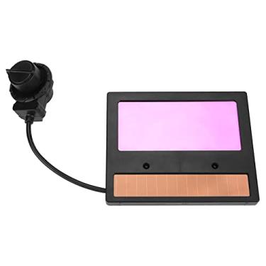 Imagem de MUNEFE Lente de capacete de soldagem, máscara de soldagem TX600C Len, lente de soldagem com escurecimento automático com painel solar para soldagem MIG, TIG ou stick