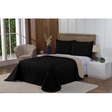 Imagem de Kit Cobre Leito 3 Peças Tamanho Casal Queen Modelo Dupla Face - Arco Í