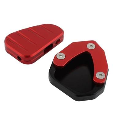Imagem de UGPLM Brace lateral Tripé Malado o kit de almofada Substitua as peças por acessórios de motocicleta de metal da chave de metal para montagem simples para, Vermelho