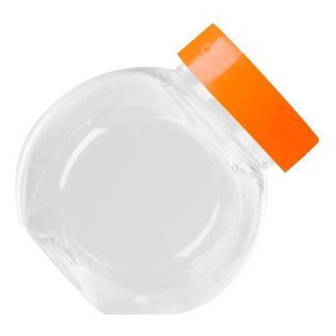 Imagem de Mini Baleiro Redondo Laranja - 12 Unidades