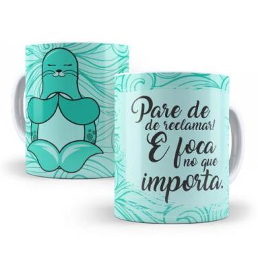 Imagem de Caneca de Cerâmica 325ml Foca Focada - Mecolour