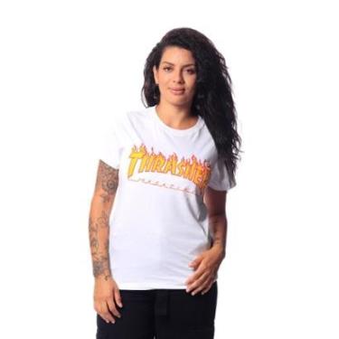 Imagem de Camiseta Thrasher Flame Logo Girl-Unissex