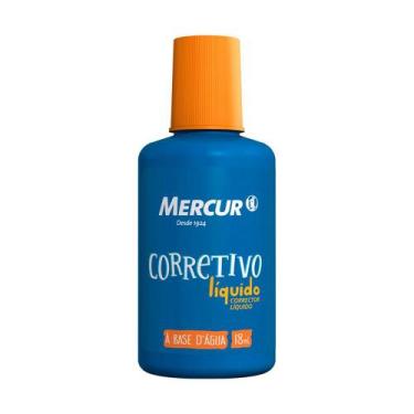 Imagem de Corretivo Líquido Mercur À Base Água Com 1 Und 18ml