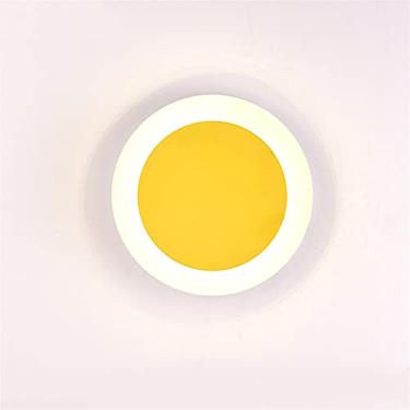 Imagem de HOSETEON Luminária de parede europeia moderna arte de ferro led ajustável macaron luz de parede colorida redonda quarto infantil lâmpada de cabeceira udy lâmpadas de leitura nt Dective Wall ng