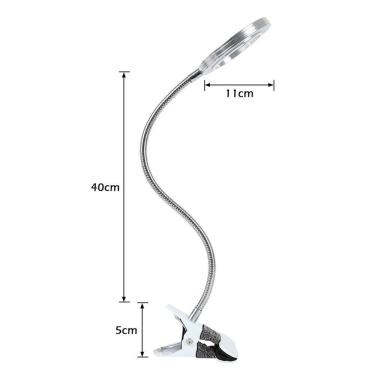 Imagem de Lupa LED de mesa com vidro e proteção para os olhos
