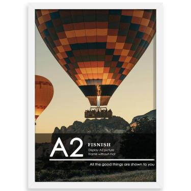 Imagem de Porta-retratos Fisnish A2 branco 42x59,4 cm para montagem na parede