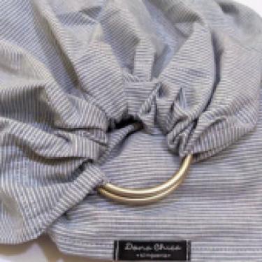 Imagem de Sling de Argolas para Bebê Eco Azul - Dona Chica