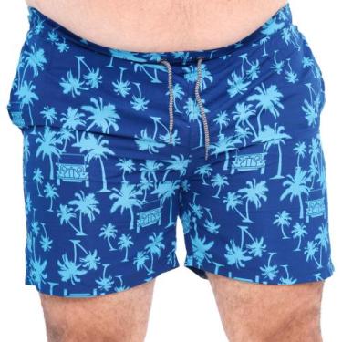 Imagem de Shorts Bermuda Masculino Tendência para o verão - Broken Rule, Azul, G