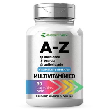 Imagem de Multivitaminico A Z 22 Vitaminas 500Mg 90 Cápsulas Ecomev