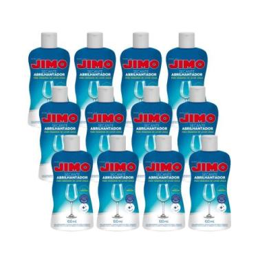 Imagem de Kit 12 Jimo Secante Abrilhantador Para Lava Louça 100ml Limpeza Brilho