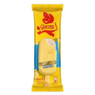 Imagem de Picolé Garoto Cobertura Chocolate Branco 61g