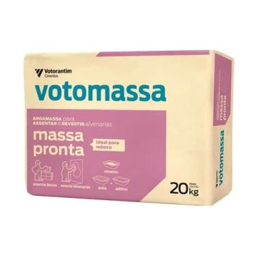 Imagem de Argamassa Massa Pronta Multiplo Uso Votorantin Votomassa 20kg - Votora