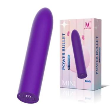 Imagem de Vibrador Power Bullet Brady 10 Vibrações Recarregável Prazer Rápido Orgasmo Intenso [ROXO]