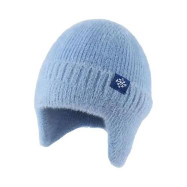 Imagem de Chapéu de Inverno Feminino de Malha com Pele Sintética - Quente e Maci