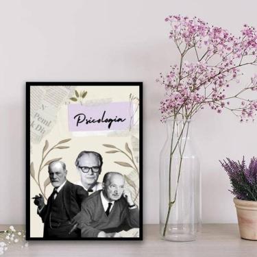 Imagem de Quadro Decorativo Mestres Da Psicologia 24X18Cm
