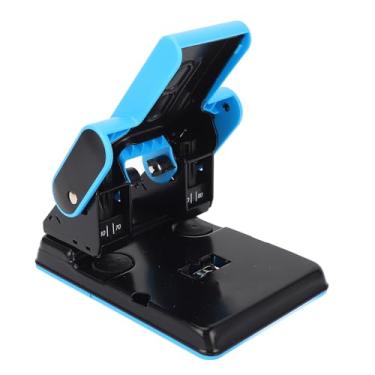 Imagem de Perfurador de 2 furos, capacidade para 70 folhas de papel A4, perfurador de papel portátil com 2 furos para escritório e escola, espaçamento de 70 mm e 80 mm, trabalho sem