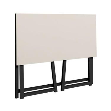 Imagem de Mesa Estilo Industrial Escrivaninha Dobrável Fit Computador Estação De