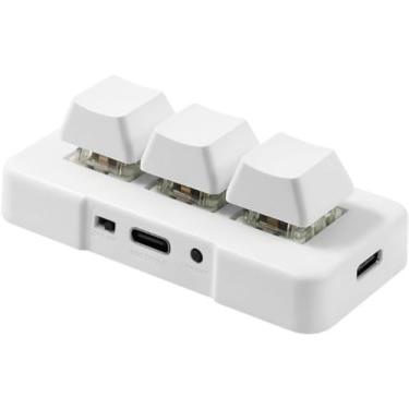 Imagem de Yoidesu Mini teclado de 3 teclas, teclado mecânico RGB para jogos, faça você mesmo, teclado macro programável, Plug and Play, teclado USB para jogos, teclas macro de programação HID para escritório,