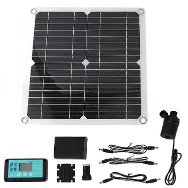Imagem de Bomba da Fonte de água Solar e Kit de Painel Solar, Bombas de água Movidas a Energia Solar, Kit de Bomba de Lago Submersível Silenciosa Com Painel Solar de 50W para Tanques de