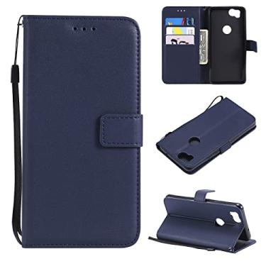 Imagem de Capa de Estojo Para o caso do Google Pixel 2, para o caso da carteira do Google Pixel 2, os slots de cartão estão fechamento magnético, protetor Pu Couro [à prova de choque Tpu] Flip capa w pulseira p