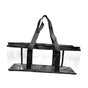 Imagem de Ｂｅｓｇａ Bolsa para armazenamento de DVD, estojo para CD, videogames, zíper com alças, organizador de mídia para álbum transparente, biblioteca portátil, 61 Cm X 15 Cm X 21