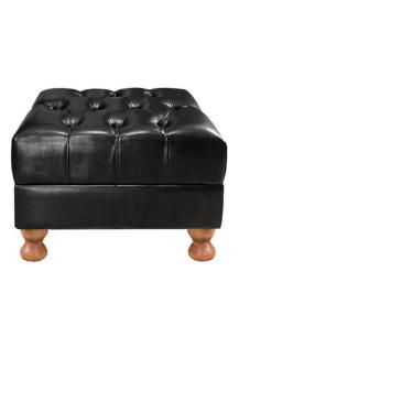 Imagem de Puff Capitonê Chesterfield Imperial Com Pé Redondo