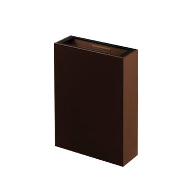Imagem de Arandela Led Taschibra Quadre Slim Ip65 Marrom Bivolt 3000k Luz Quente