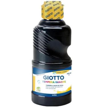Imagem de Guache Giotto Garrafa 250ml Preto