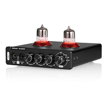 Imagem de Douk Audio Pré-Amplificador Mini Dac Valvulado Com Conversão Coaxial/Óptica Para Rca, Amplificador De Fone Ouvido Balanceado, 24 Bits/192 Khz
