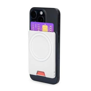 Imagem de PROfezzion Carteira Magnética Dupla Face Para Celular, Porta-Cartões De Plástico Durável E Antiderrapante, 2 Cartões, Projetada Magsafe, Compatível Com Iphone 16, 15, 14, 13, 12 Pro Max Plus Capa (0