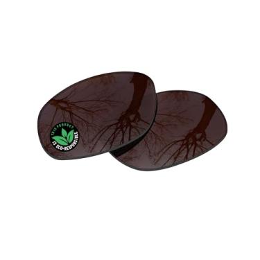 Imagem de Raydi Lentes de reposição de policarbonato para óculos de sol quadrados RayBan RB2027 62 mm - marrom âmbar - polarizado