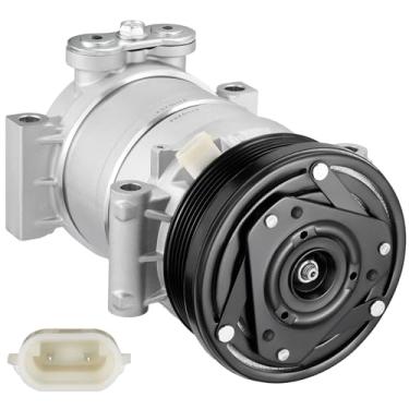 Imagem de BDFHYK Compressor A/C de ar condicionado com embreagem compatível com Chevrolet Astro V6 4.3L 1996-2005, GMC Safari V6 4.3L 1996-2005
