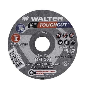 Imagem de Disco corte toughcut 4.1/2" x3/64x7/8 11t304 walter