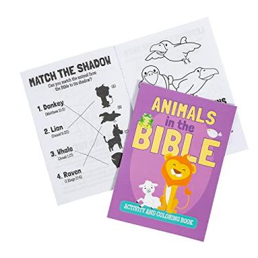 Imagem de Fun Express Livros de atividades com animais na Bíblia – 12 peças