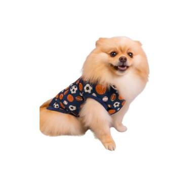 Imagem de Roupa Pet Soft Bouclê Peluciado Esportes - LUVY PET, GG