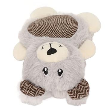 Imagem de Brinquedos de Cachorro de Pelúcia, Brinquedos Interativos de Cachorro de de de para Cães Pequenos de de de de Pica (Urso cinza)