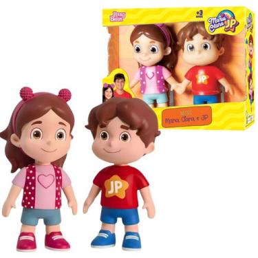 Imagem de Kit Mini Bonecos Maria Clara E Jp Youtubers Infantis Vinil - Baby Brin