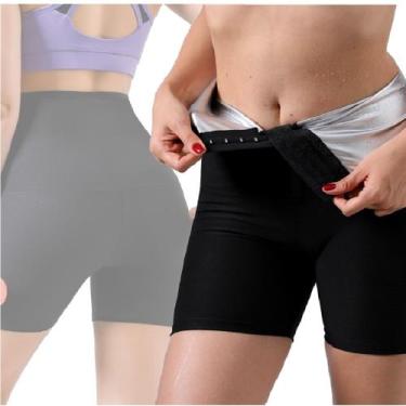 Imagem de Short Legging Efeito Sauna Tecido Termico Queima Gordura Bermuda Model