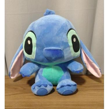 Imagem de Ursinho Bicho Pelúcia Stitch 30cm de Lilo e Stitch Brinquedo Antialérg